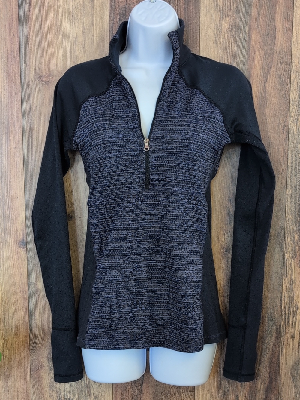 Calia by Carrie Underwood 1/2 Zip Navy Athletic Fitted Pullover XS   704A